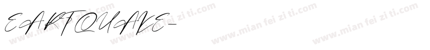EARTQUAKE字体转换