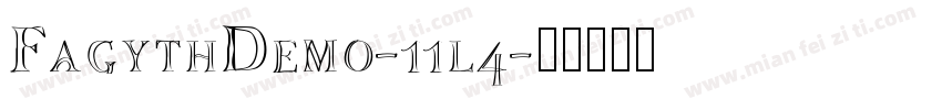 FagythDemo-11l4字体转换