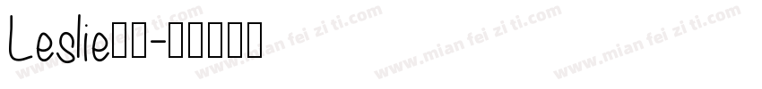Leslie连笔字体转换
