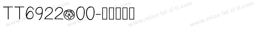 TT6922o00字体转换