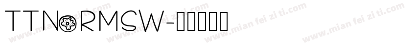 TTNormsW字体转换