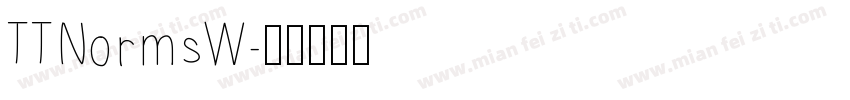 TTNormsW字体转换