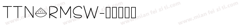TTNormsW字体转换