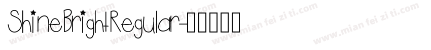 ShineBrightRegular字体转换