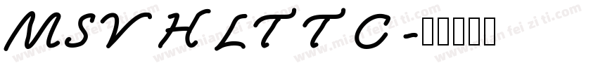 MSYHLTTC字体转换