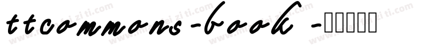 ttcommons-book字体转换