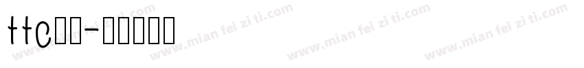 ttc字体字体转换