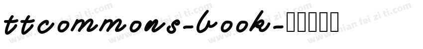 ttcommons-book字体转换