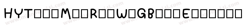 HYTangMeiRenW-GBpc-E字体转换