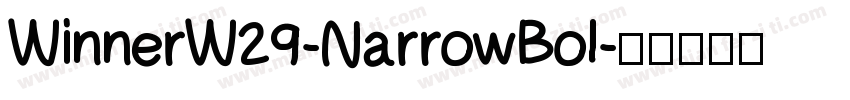 WinnerW29-NarrowBol字体转换