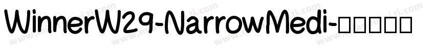 WinnerW29-NarrowMedi字体转换