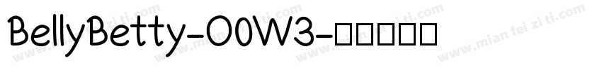 BellyBetty-O0W3字体转换