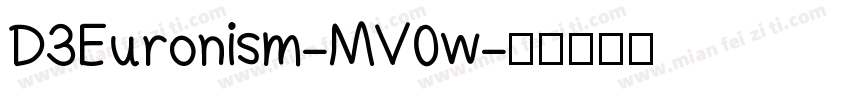 D3Euronism-MV0w字体转换