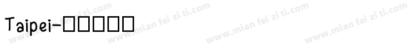 Taipei字体转换