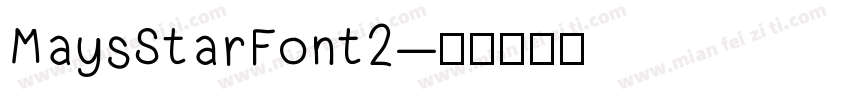 MaysStarFont2字体转换