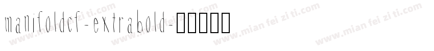 manifoldcf-extrabold字体转换