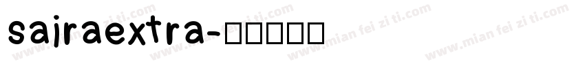 sairaextra字体转换