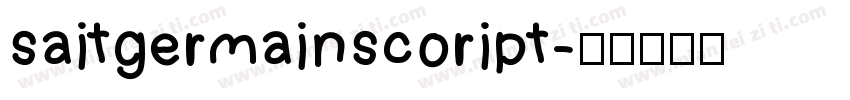 saitgermainscoript字体转换