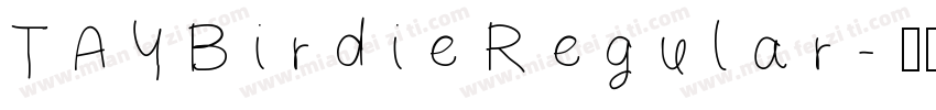 TAYBirdieRegular字体转换