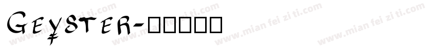 Geyster字体转换
