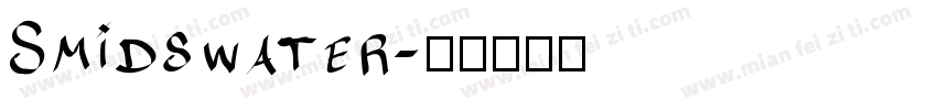Smidswater字体转换