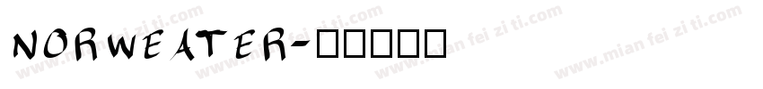 norweater字体转换