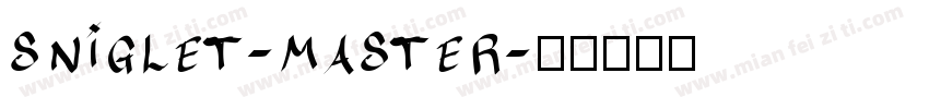 sniglet-master字体转换