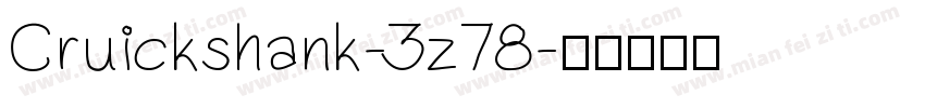 Cruickshank-3z78字体转换