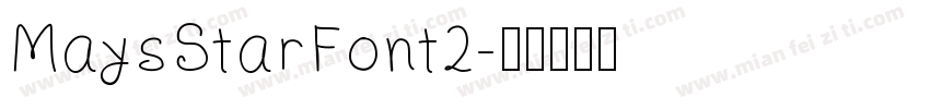 MaysStarFont2字体转换