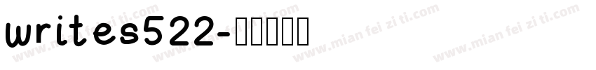 writes522字体转换