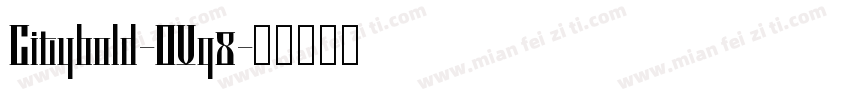 Citybold-OVq8字体转换