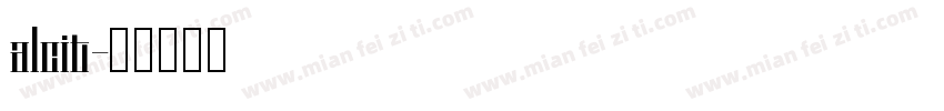 alcit字体转换