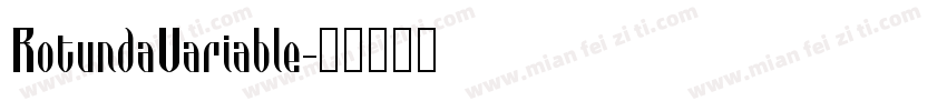 RotundaVariable字体转换
