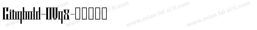 Citybold-OVq8字体转换