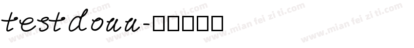 testdouu字体转换
