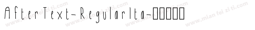 AfterText-RegularIta字体转换