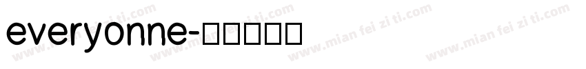 everyonne字体转换