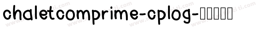 chaletcomprime-cplog字体转换