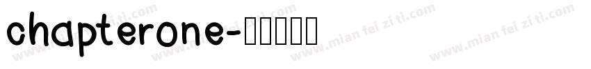 chapterone字体转换