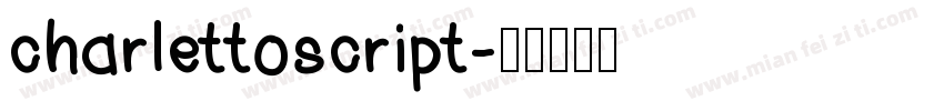 charlettoscript字体转换