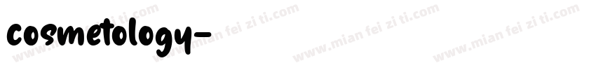 cosmetology字体转换