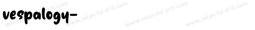 vespalogy字体转换