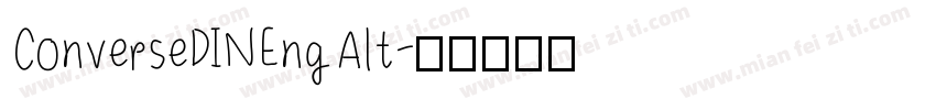 ConverseDINEngAlt字体转换