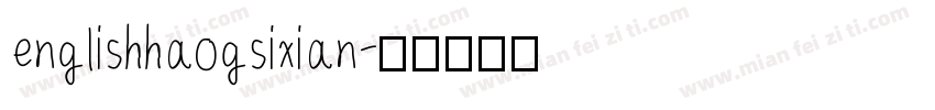 englishhaogsixian字体转换