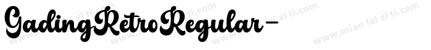 GadingRetroRegular字体转换
