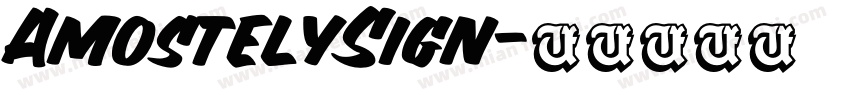 AmostelySign字体转换