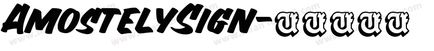 AmostelySign字体转换