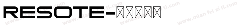 ResotE字体转换