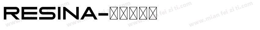 resina字体转换