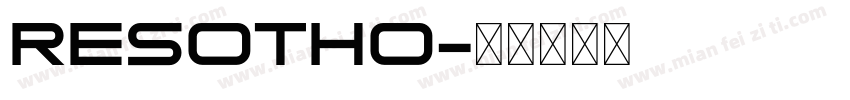 resotho字体转换